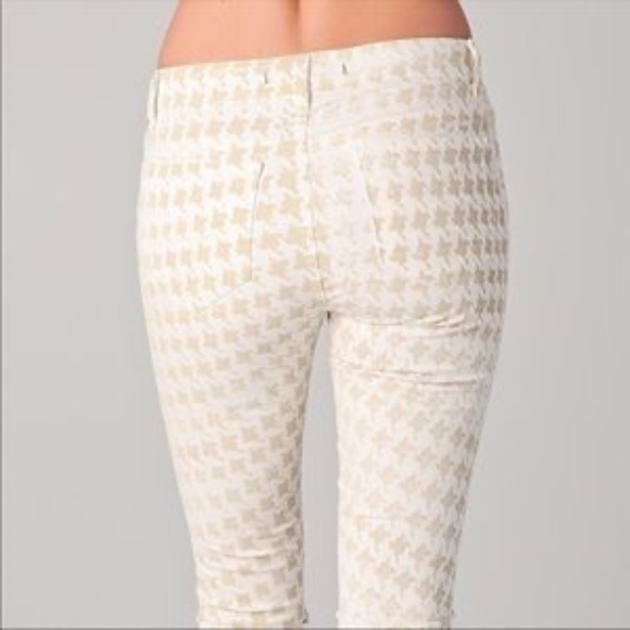 J Brand Mid-Rise Houndstooth Capri - Picture 3 of 6